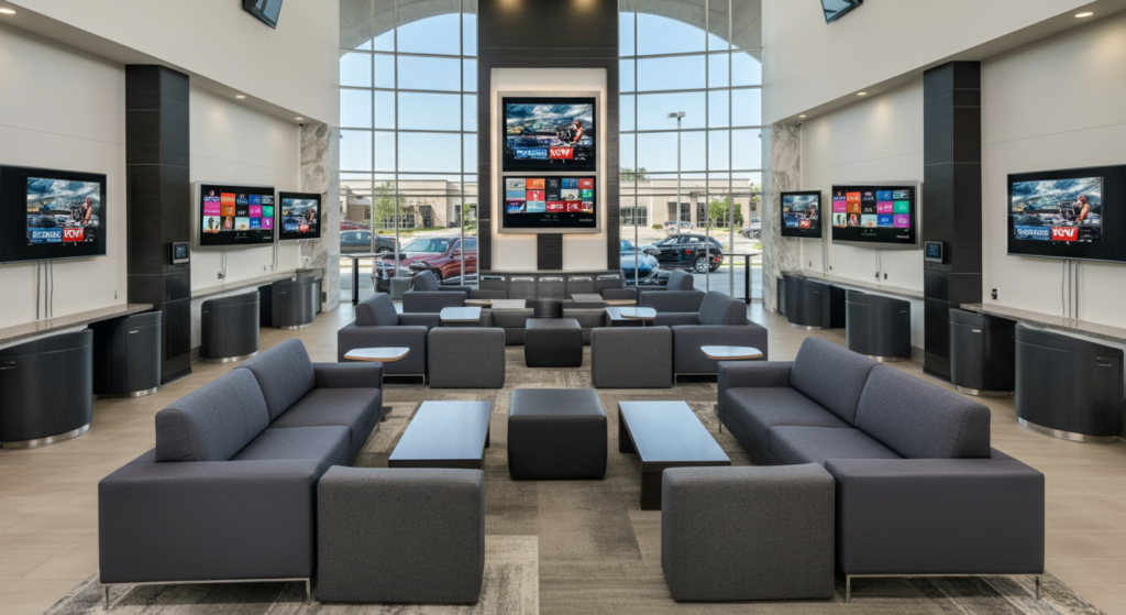 Revving Up Sales: Engaging Car Showroom Guests with DIRECTV FOR BUSINESS